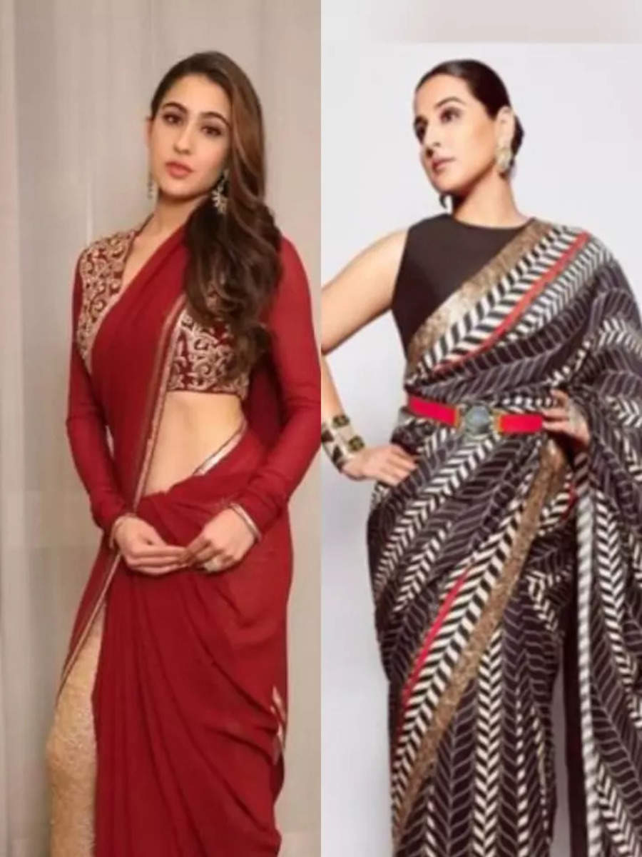 Pant sari to belted drape: Best sari draping styles ever