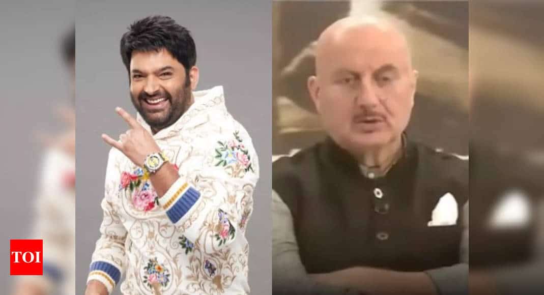 Kapil Sharma thanks Anupam Kher for clarifying 'false allegations' against him of refusing to promote The Kashmir Files on TKSS - Times of India